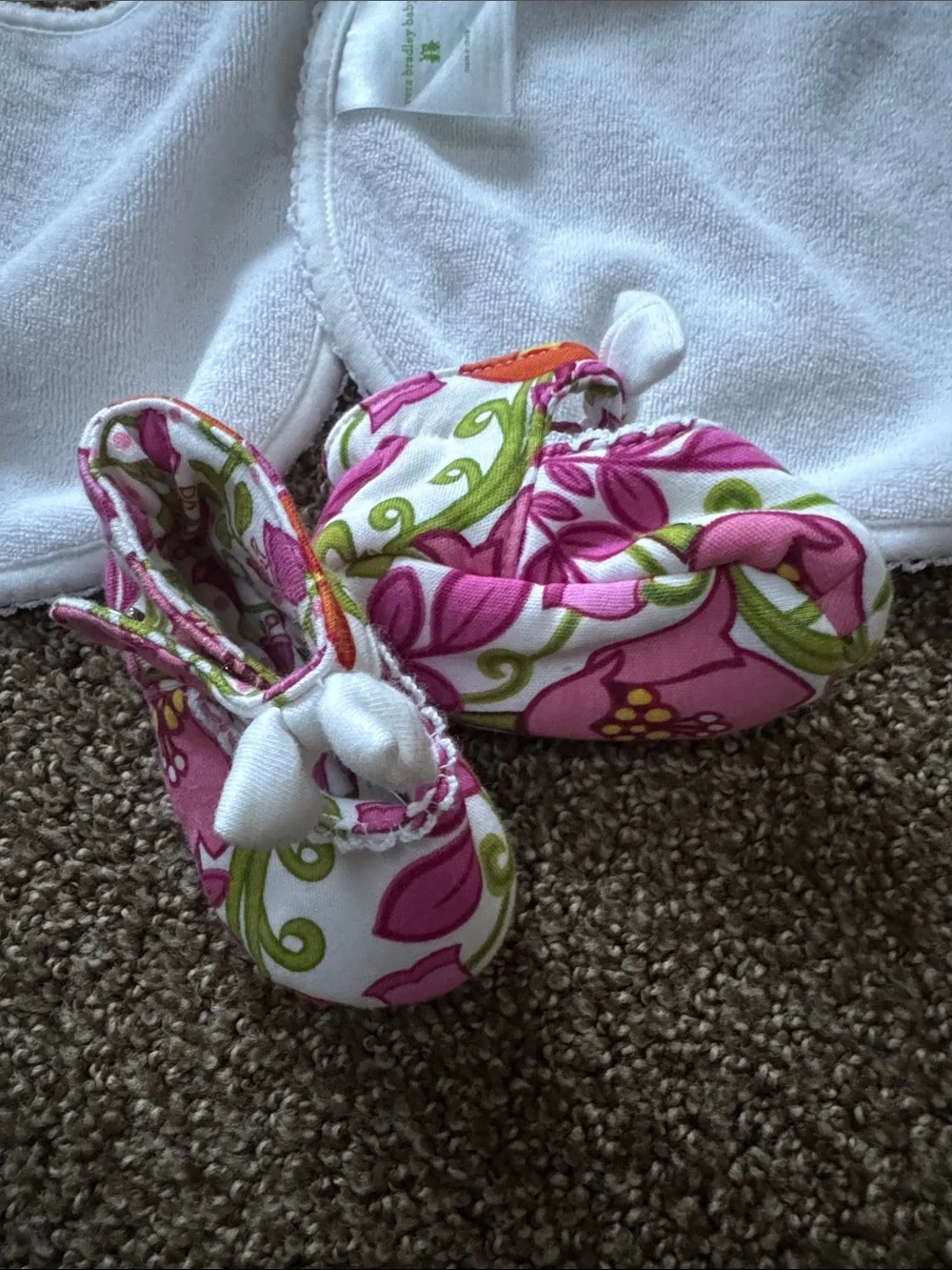 Vera Bradley Bibs and Booties Set
